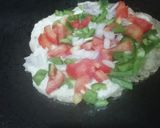 A picture of step 3 of Uttapam.