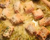Une image de l'étape 4 de Tagliatelles au saumon.