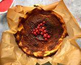 A picture of step 1 of Burnt Basque cheesecake.