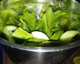 A picture of step 1 of Glowy green smoothie.