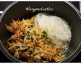 Hình bước làm 7 của món Miến trộn rau củ #cleaneating #gymer