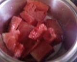 A picture of step 1 of Watermelon cooler.