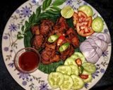 A picture of step 1 of Chilli Chicken.