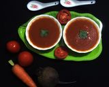 A picture of step 9 of Tomato Beetroot Carrot Soup.