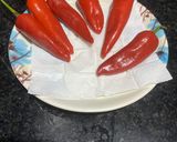 A picture of step 1 of Mirch Ka Achaar.