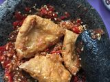 Jamur dan Tahu Geprek