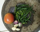 Foto langkah ke 2 dari resep Sambel Teri pete cabe ijo.