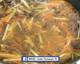 A picture of step 4 of Hot and Sour Soup.