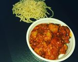 Une image de l'étape 5 de Rougail saucisses.