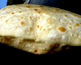 A picture of step 6 of Aalu Ka Paratha with Tamater ki chatni.