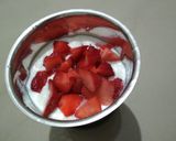 A picture of step 1 of Strawberry Curd Ice-cream.