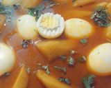 A picture of step 7 of Andaai Allu gravy.