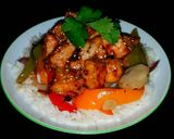 A picture of step 9 of Mike's Spicy Korean Chicken Over Jasmine Rice.