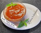 A picture of step 4 of Peach Simple Syrup:.