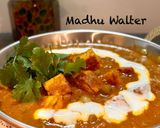 A picture of step 5 of Creamy Paneer Matar Curry.