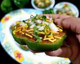 A picture of step 5 of Shimla Mirch Tikki Chaat.