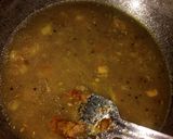 A picture of step 3 of Imli-peanut-potato chutney.