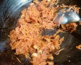 A picture of step 2 of Carrot Sabudana.