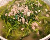 Hình bước làm 4 của món Rau muống nấu thịt và chao