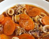 Foto langkah ke 7 dari resep Cumi Saos Pedas Manis.