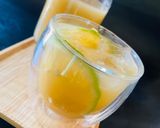 A picture of step 5 of Sugarcane juice with ginger and lime/lemon juice.