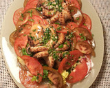 Foto del paso 11 de la receta: Ensalada imperial de tomates con pulpos al ajillo