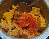 A picture of step 3 of Gujarati Vadi sabji.