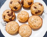 Foto del paso 4 de la receta: Muffins de avena y banana con pasta de maní