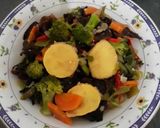 Foto langkah ke 7 dari resep Brokoli Jamur Tofu Saus Tiram.