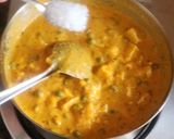 A picture of step 6 of Matar paneer.