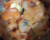 A picture of step 2 of Kadai paneer.