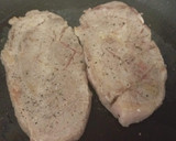 Foto del paso 6 de la receta: Chuletas de cabeza de cerdo con patatas y pimientos fritos