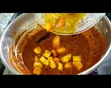 A picture of step 5 of Paneer Masala.