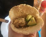 Foto del paso 3 de la receta: Camarones en salsa alfredo y pan pita