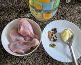 A picture of step 1 of Chicken soup.