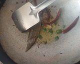 A picture of step 6 of Cholar Dal.
