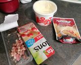 Une image de l'étape 1 de Oignons à la carbonara.