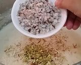 A picture of step 3 of Kheer (rice pudding).