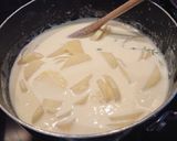 A picture of step 3 of Dauphinoise Potatoes.