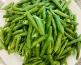 Hình bước làm 1 của món Đậu que xào tàu hủ