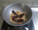 A picture of step 1 of Veg Kolhapuri.