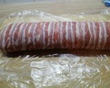 Kolbászos savanyú káposztával töltött karaj recept fázis 3 fotója