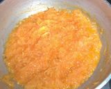 A picture of step 1 of Papaya burfi.