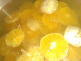 Naranja en rodajas en almíbar