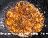 A picture of step 10 of Prawns Tawa Masala.