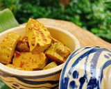 Hình bước làm 2 của món Chả tàu hũ ki kho nghệ