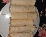 A picture of step 2 of Shahi tukray roll ups.