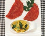 A picture of step 4 of Beetroot Carrot Rava Masala Dosa.