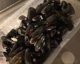 Une image de l'étape 3 de Moules de bouchot au gorgonzola et vin blanc.