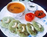 A picture of step 4 of Instant healthy Bottle guard idli.